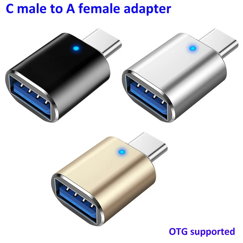 

Type C to USB3.0 Adapters Micro USB Connector Converter for MacBook Samsung Xiaomi POCO Huawei Data Cable Type C OTG Adapter