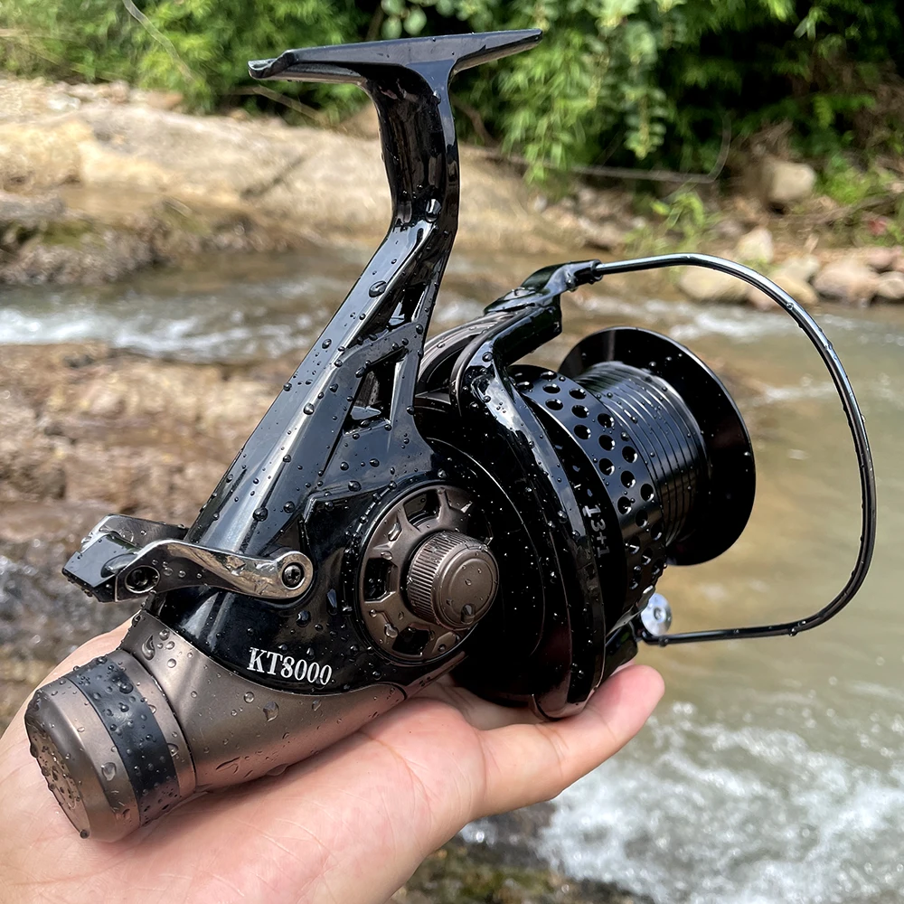 

Новая Рыболовная катушка для ловли карпа, спиннинг с сильным двойным Фрикционом 13-23 кг, спиннинговое колесо для морской рыбалки в соленой воде, катушки для морской рыбалки, аксессуары для серфинга