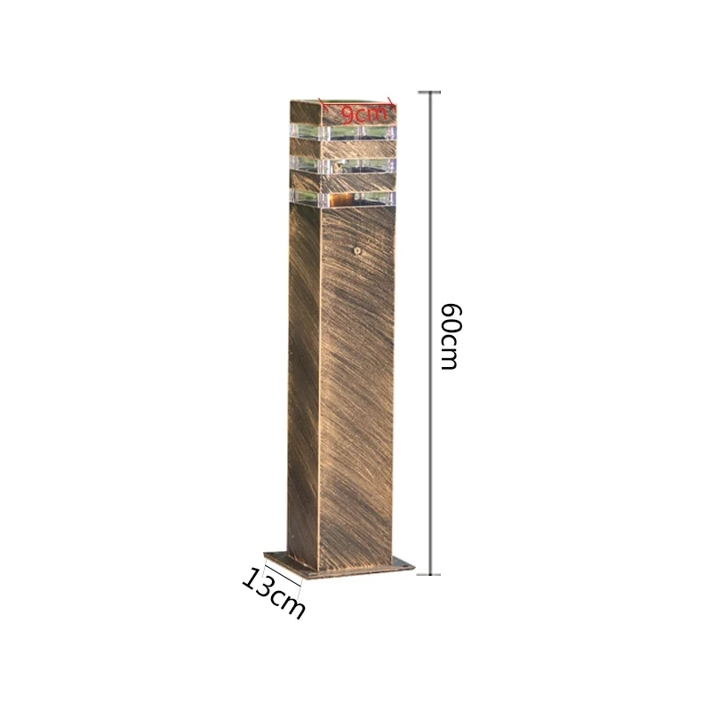 

wecus Уличный фонарь из алюминия, медный/черный, IP55