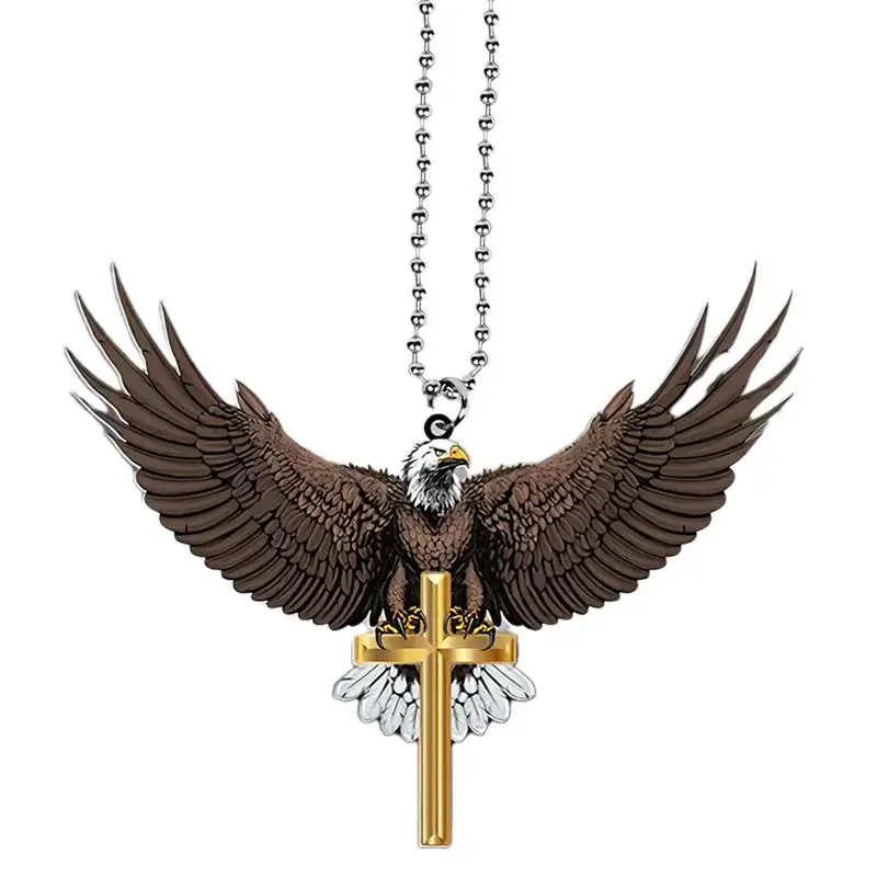 

Eagle Car Decoration Acrylic Eagle Car Rear View Mirror Pendant American Symbol Ornament For Car And Home Decor