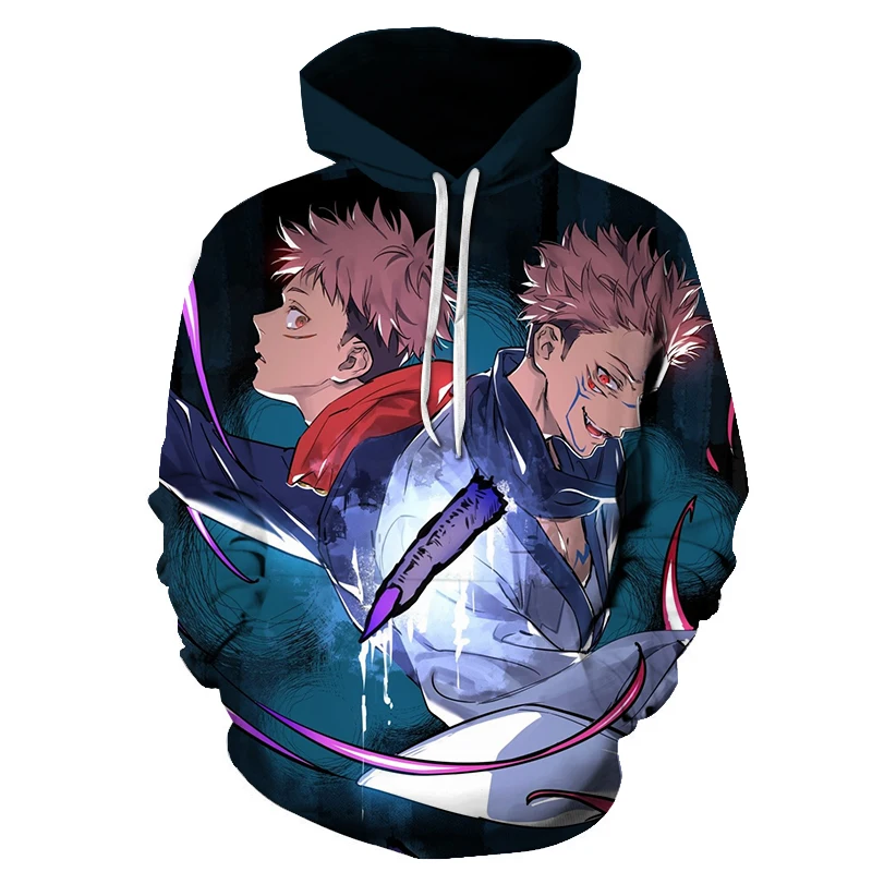 

Men Women Anime Sweatshirt Hip Hop Hoodies Jujutsu Kaisen Casual Hoodie Pullover Clothes Oversized Sweatshirts Long Sleeve