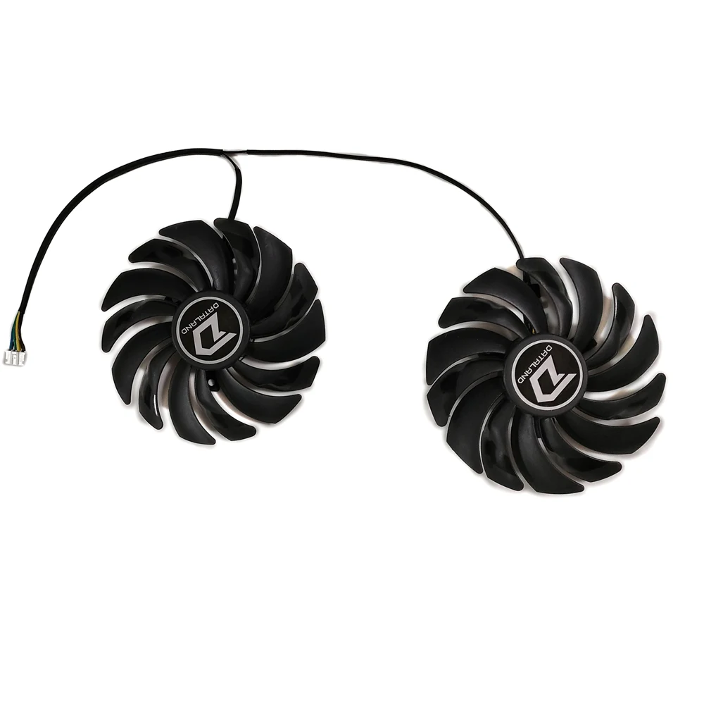 

2Pcs/Set Alternative 100MM(95mm) FDC10015H12S GPU Cooler For Radeon Powercolor RX 6600 XT Red Devil Video Card As Replacement
