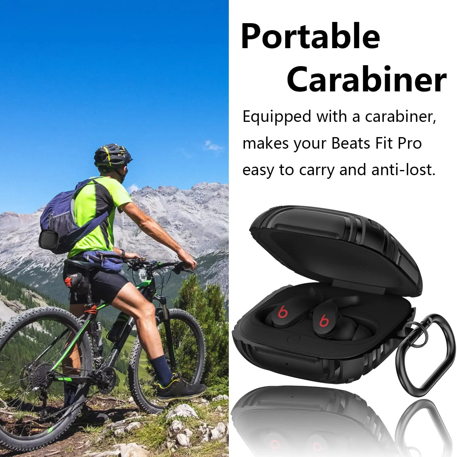 

Армированный Чехол для мужчин Beats Fit Pro, роскошный Твердый защитный чехол на весь корпус в стиле милитари с брелоком для iphone 2021
