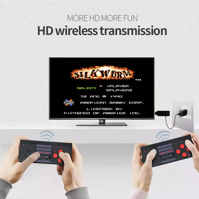 

2023USB Video Game Console Built in 620 Classic Games AV Output Retro Portable TV GAME Console Wireless Gamepad accessories play