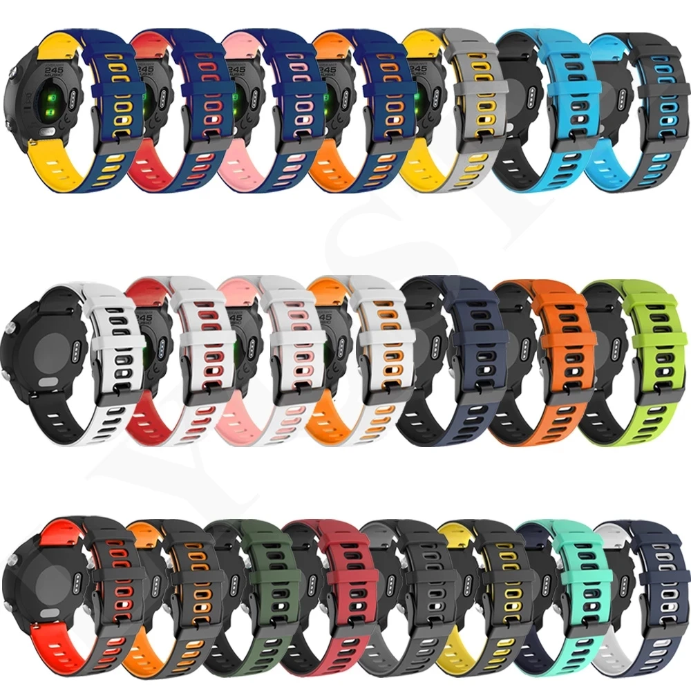 

For 20mm22mm Watch Band For Samsung Galaxy 3 46mm42mm/active 2/Gear s3 Frontier/S2 Silicone For Huawei GT 2/ GT2 Pro Watch Band