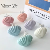 3d sea shell shape candle mold plastic diy soap candle making molds cake pastry baking decorating tools wax melt mold