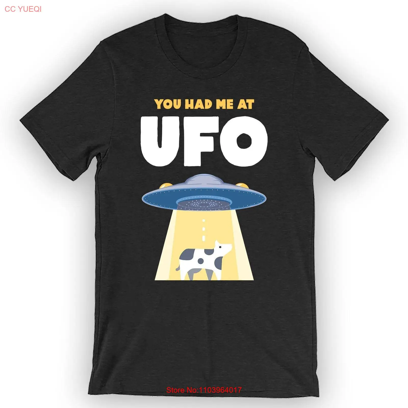 Футболка унисекс с надписью You Had Me At UFO