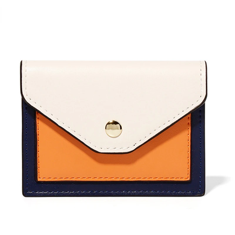 

Модный брендовый женский кошелек, короткий кошелек, маленькие держатели для кредитных карт из искусственной кожи, тонкие женские кошельки-...