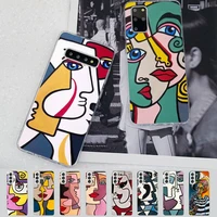 picasso abstract art phone case for samsung s21 a10 for redmi note 7 9 for huawei p30pro honor 8x 10i cover