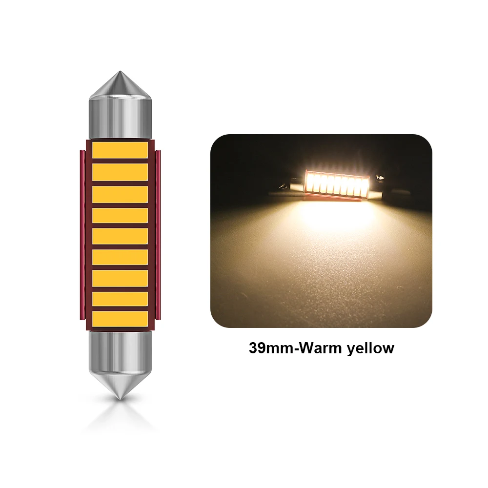 

2 шт. C10W C5W светодиодный Canbus гирлянда 31 мм 36 мм 39 мм 41/42 мм для салона автомобиля купольные лампы для чтения белый лед синий теплый белый без ошибок