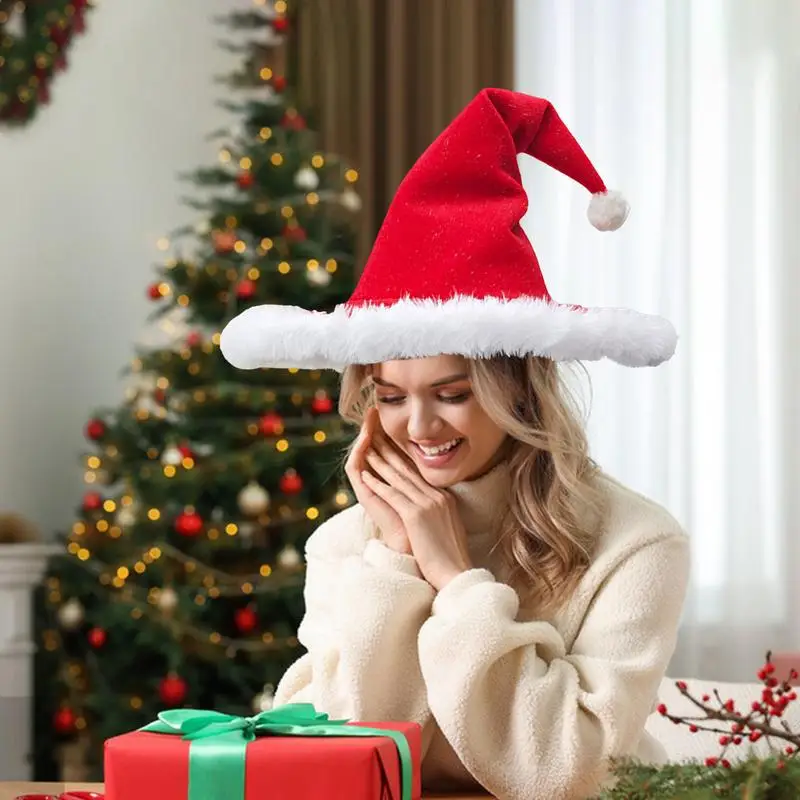 Красная рождественская шляпа ведьмы Праздничная Рождественский красный