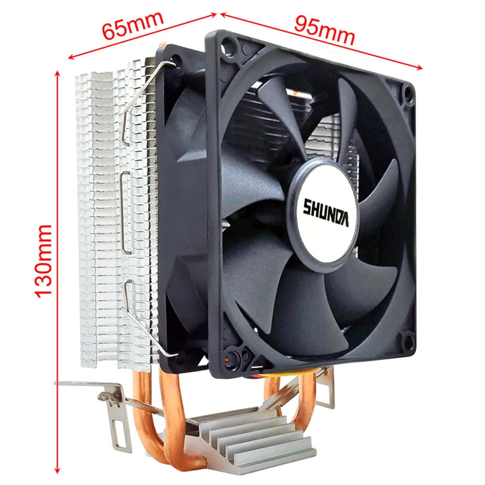 Кулер IWONGOU для процессора с 2 тепловыми трубками 3 контакта ШИМ RGB ПК тихий Intel LGA 2011