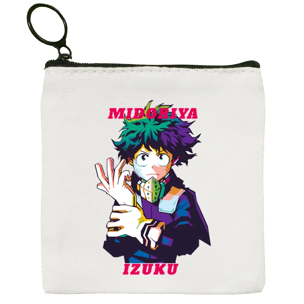 Boku No My Hero Academia Himiko Toga Canvas Coin Purse Coin Purse Collection Canvas Bag Small Wallet Zipper Key Bag Hand Gift