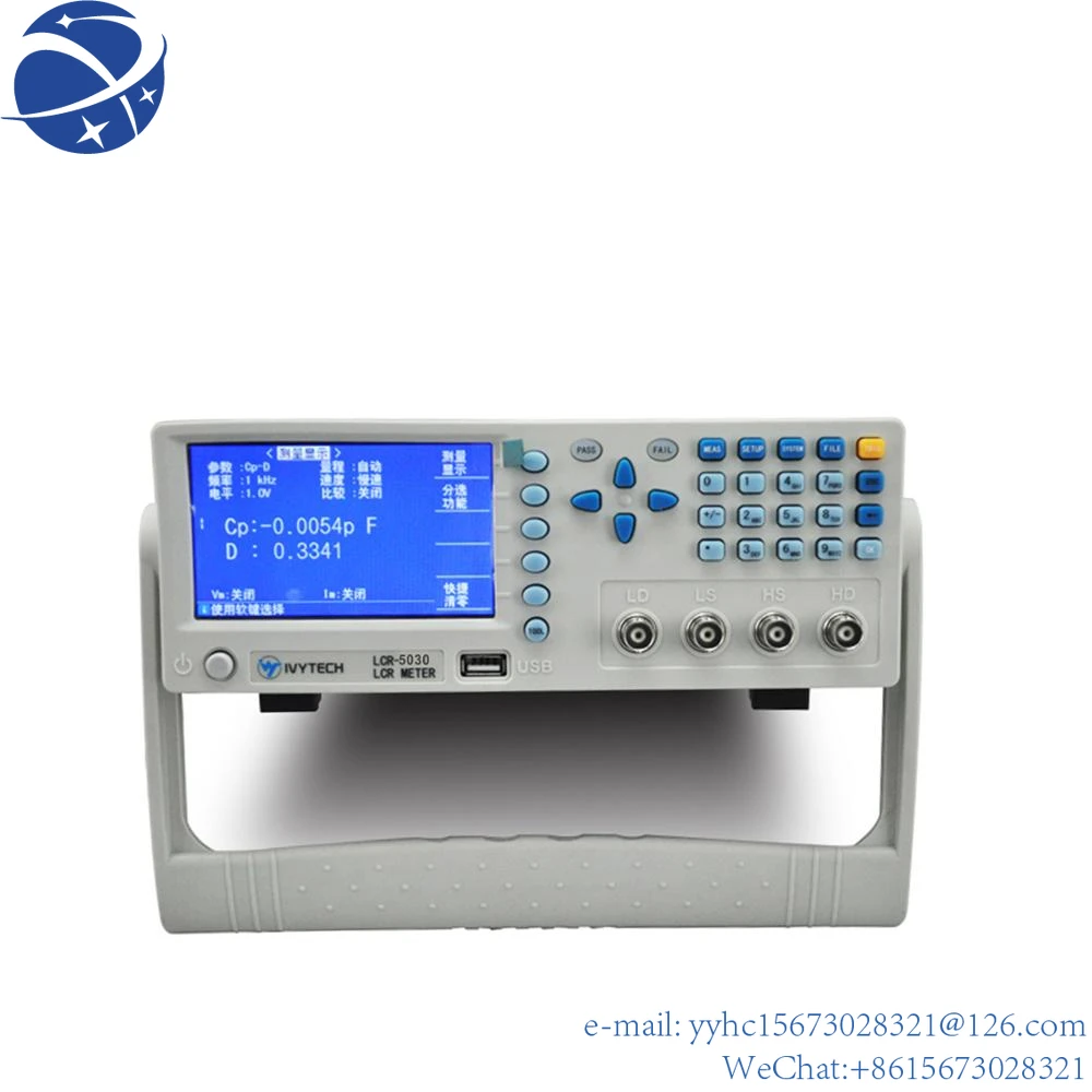 

Yun Yi LCR5030 LCD Display High Precision 5-Bit Test Resolution Impedance Tester Bench LCR Digital Bridge 30KHz LCR Meter