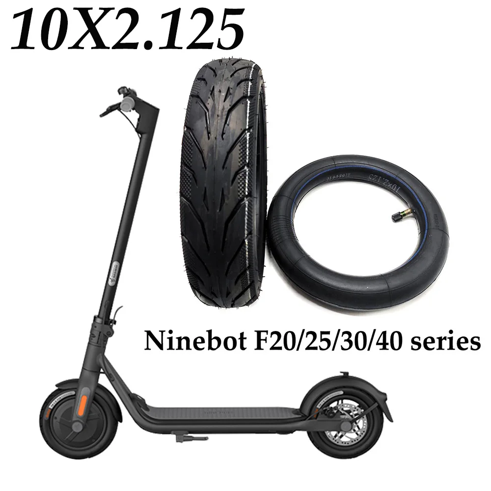 

10x2.125 Tire for Xiaomi Ninebot F20/25/30/40 Series Electric Scooter Front and Rear Wheel 10 Inch Inner Outer Tyre