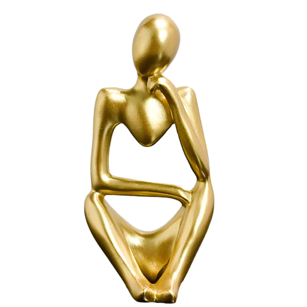 Цвет песка мыслитель абстрактные статуи скульптуры фигурка йоги скандинавская