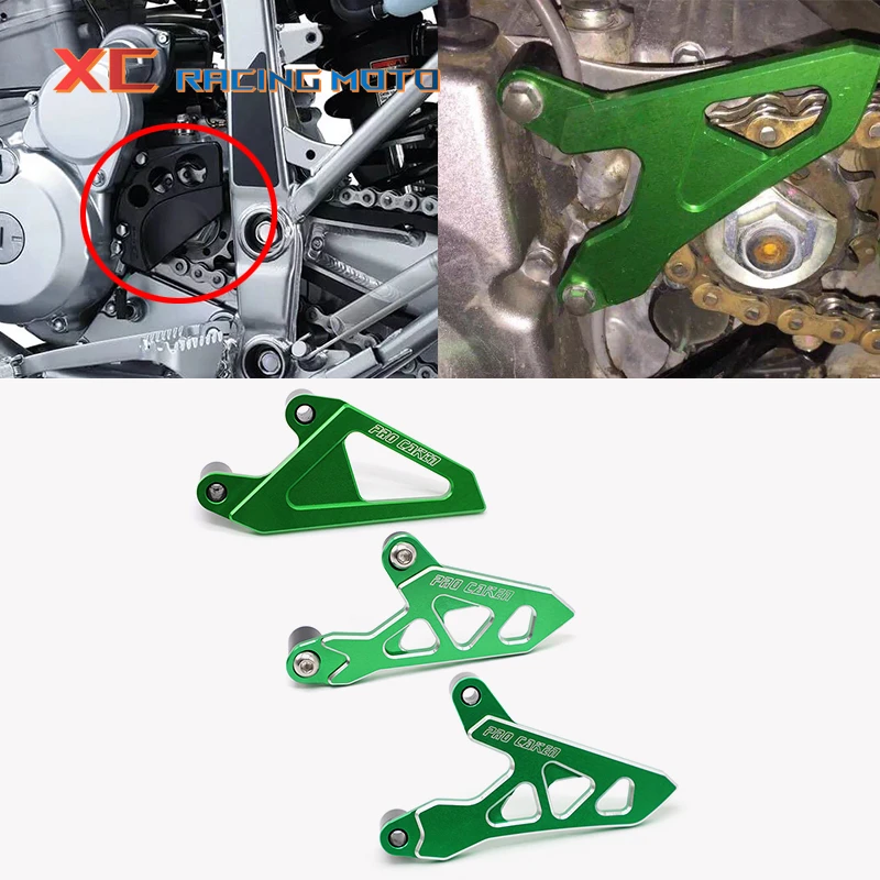 

Motorcycle CNC Front Sprocket Chain Guard Cover For Kawasaki KX250F KX450F KLX250 KLX250EX KLX250SR D-TRACKER 1993-2015 2016