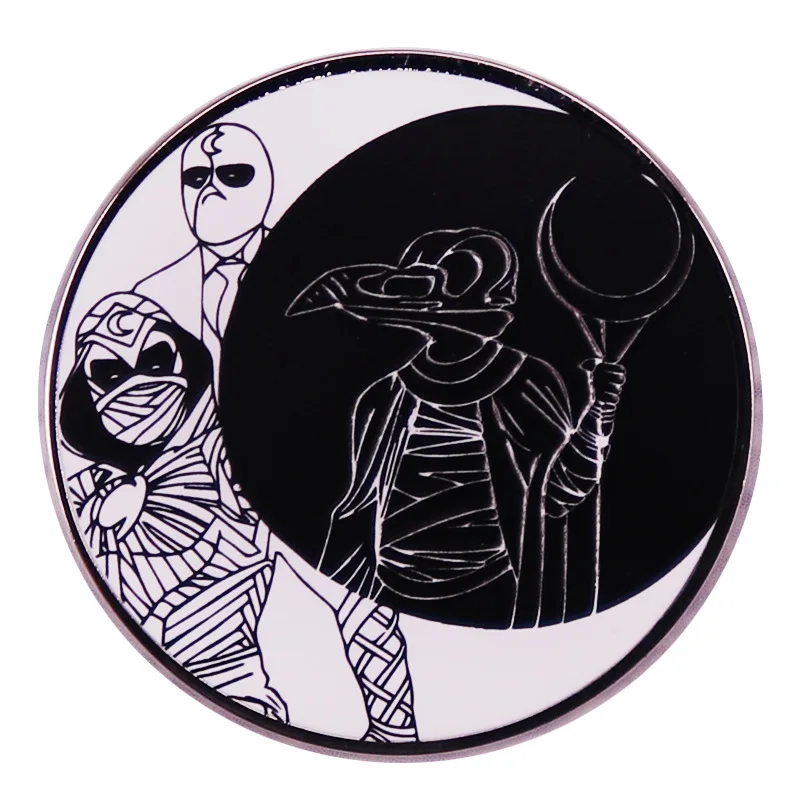 

XM-funny American drama moonlight knight brooch accessories backpack badge accessories gift