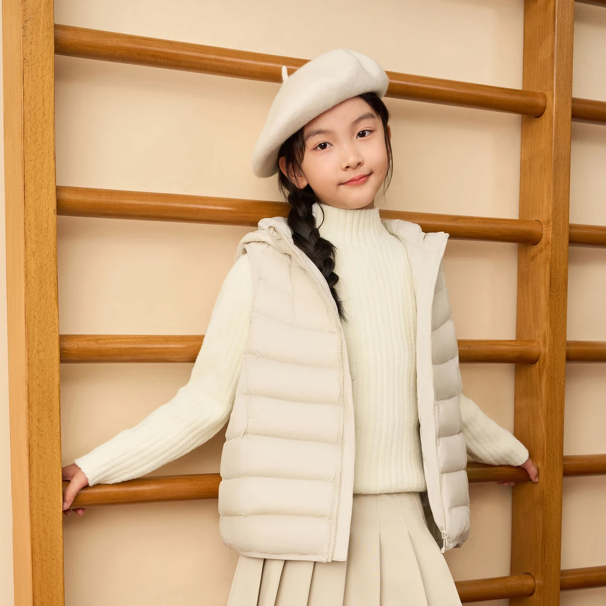 BOSIDENG 2024 новый зимний жилет 90% утиный пух водонепроницаемый ветрозащитный пуховой