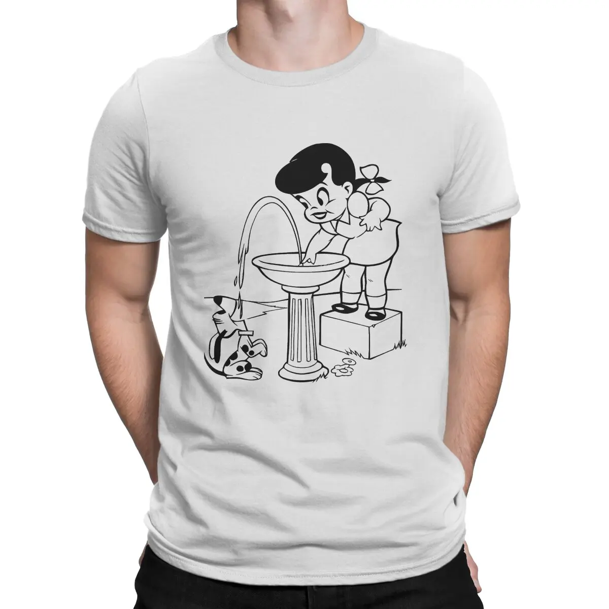 

The Ultimate Secret Men T Shirts Little Lulu Cartoon Amazing Tees Short Sleeve O Neck T-Shirt Pure Cotton 4XL 5XL Clothes