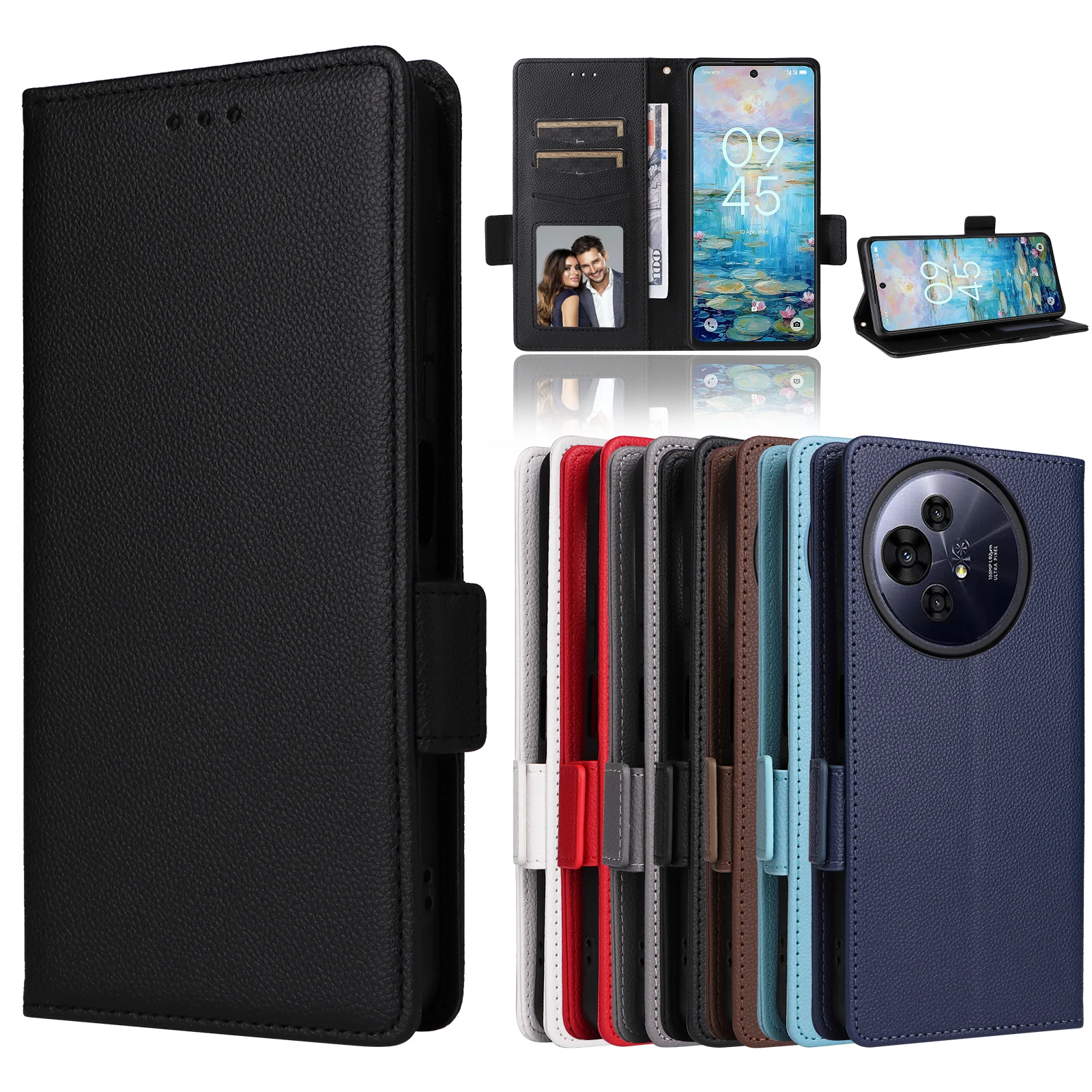 Чехол-кошелек с слотом для карт TCL 50 NxtPaper 5G 6 8 дюйма магнитная кнопка откидная