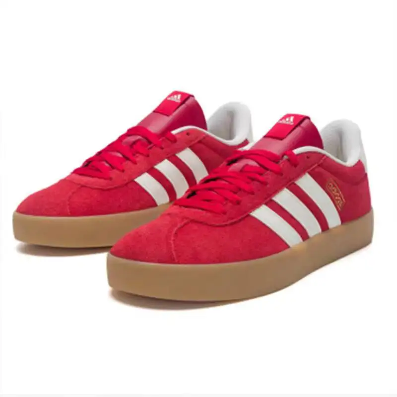 Дешевые кроссовки Adidas Originals Red Low Top Skate с замшевым верхом, классическими 3 полосками и подошвой из каучука, винтажные повседневные кеды KI5079 (art.: 3920dbafa00f9) - 3920dbafa00f9
