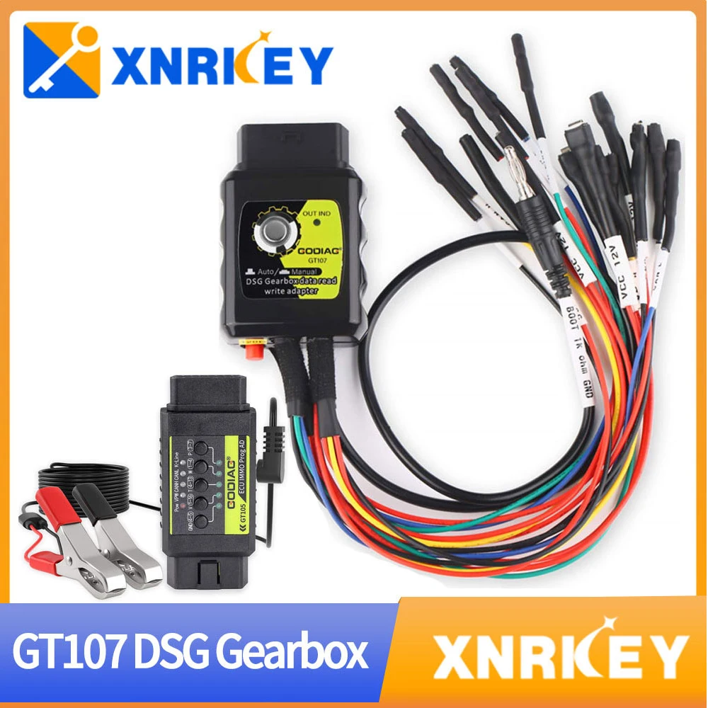 

XNRKEY GT107 DSG Gearbox Data Read/Write Adapter ECU IMMO Kit plus GT105 for DQ250, DQ200, VL381, VL300, DQ500, DL501