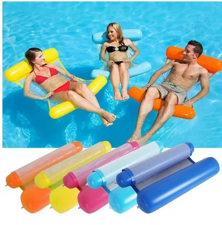 

Summer Inflatable Foldable Floating Row Swimming Pool Water Hammock Air Mattresses Bed Beach Pool Toy Water Lounge Chair