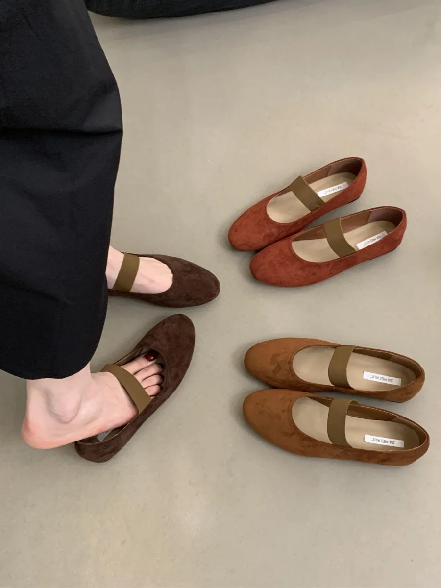 Женские мокасины с мягкой подошвой повседневные Лоферы для вождения замшевые