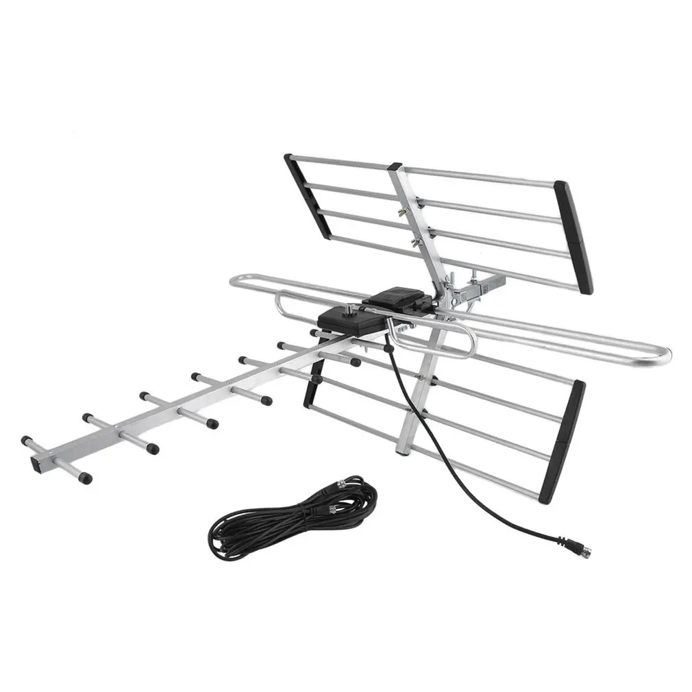 

Professional TV Outdoor Aerial UHF VHF FM Freeview Digital Television TV Aerial Signal Amplifier Booster SLD-9F6