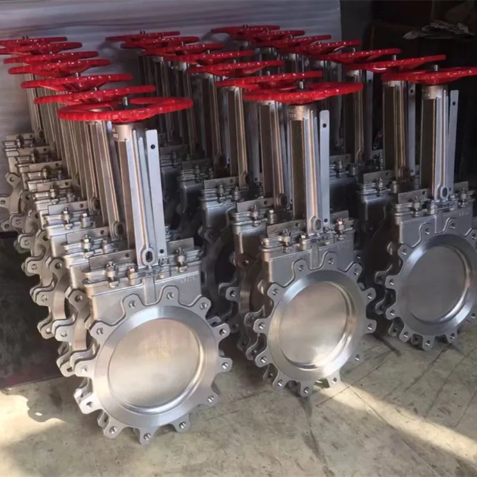 TKFM промышленный dn125 pn16 фланец из нержавеющей стали пневматический скользящий нож