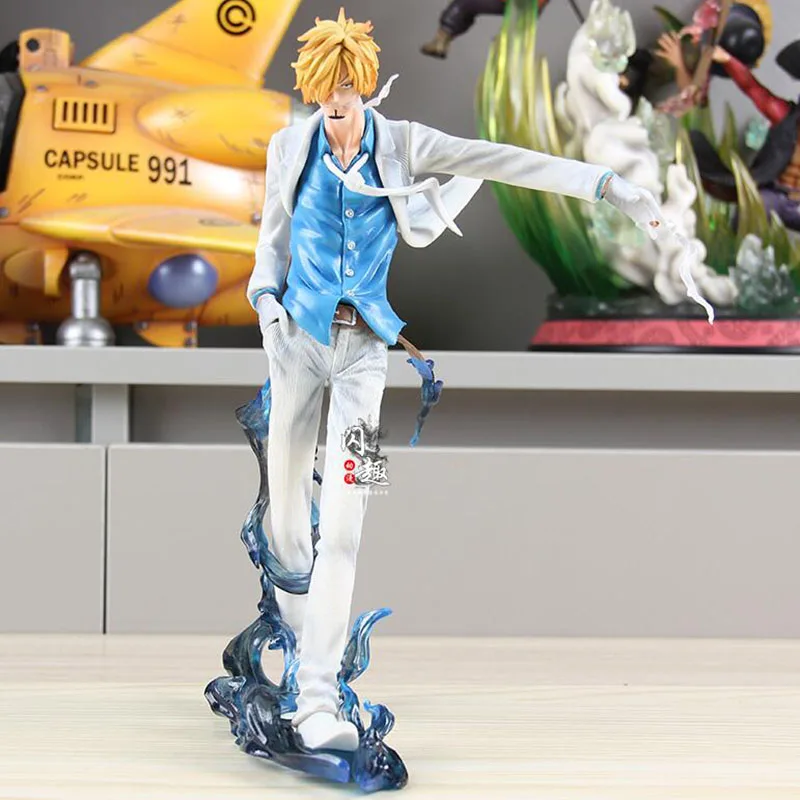 23 см аниме One Piece Sanji фигурку игрушки Pieces Vinsmoke фигурки манга GK статуя модель