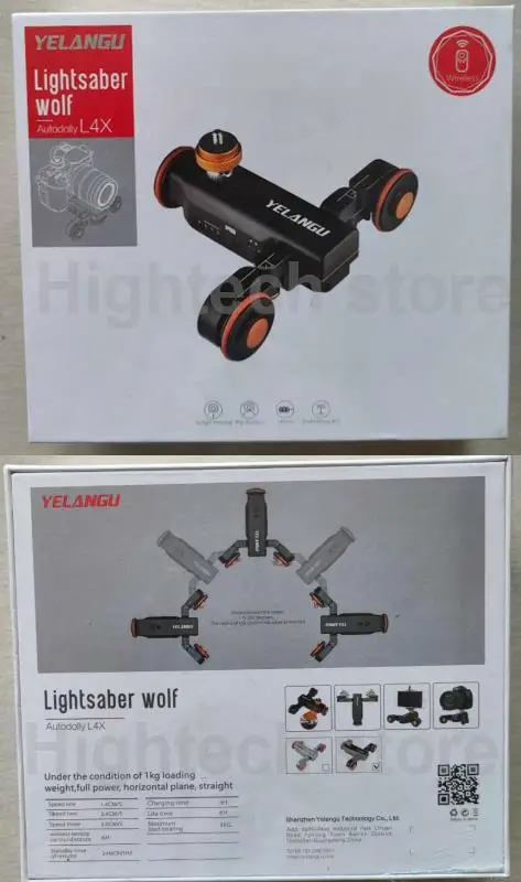 Моторизованный слайдер YELANGU L4X для камеры перезаряжаемая тележка-слайдер DSLR