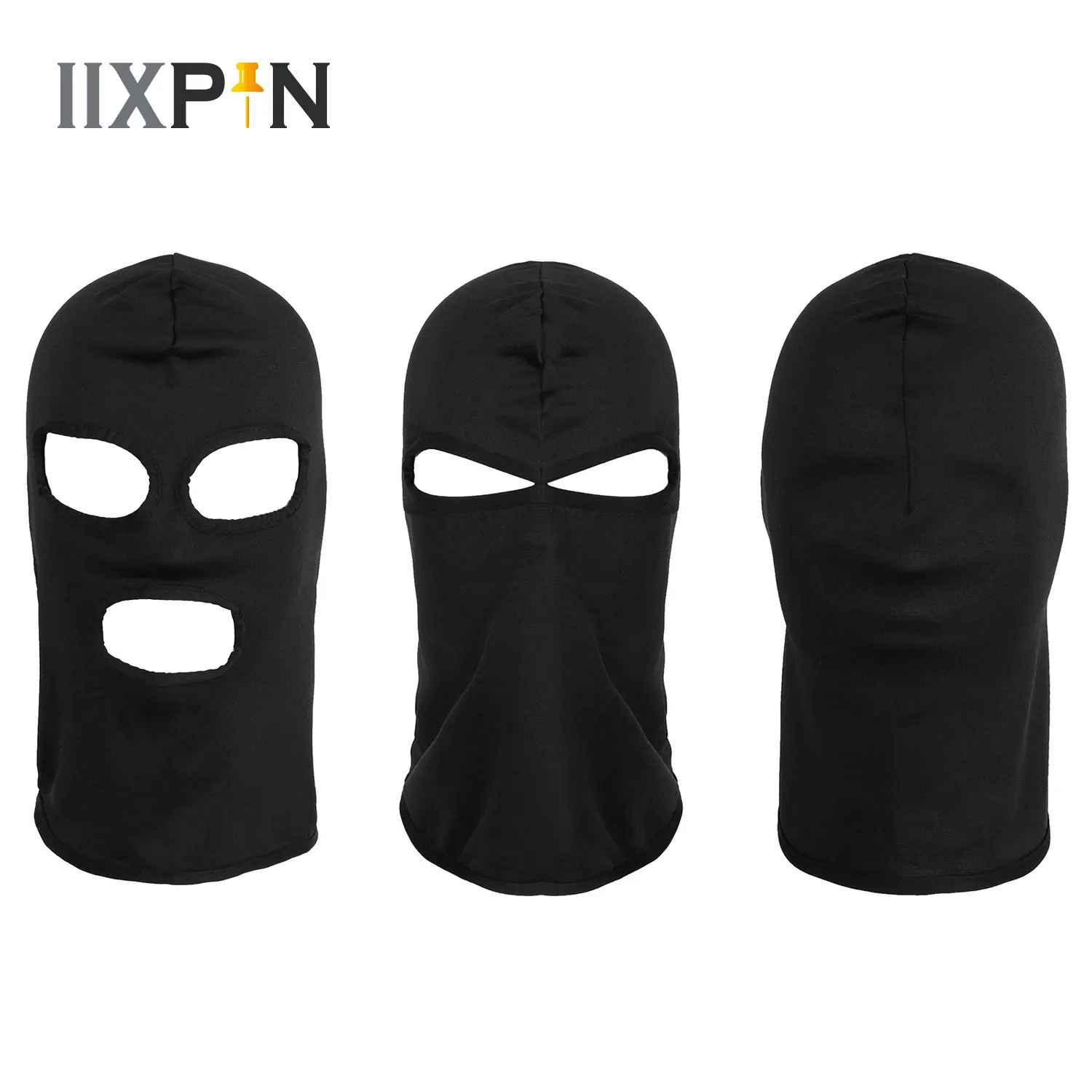 

Adult Halloween Breathable Headgear Full Head Cover Cut Out Face Mask Stretchy Balaclava Hoods for Cosplay Nightclub Motorcycle