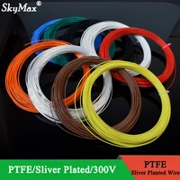 5m 101113141518202224262830 awg silver plated ptfe wire high purity ofc copper cable for 3d printer diy