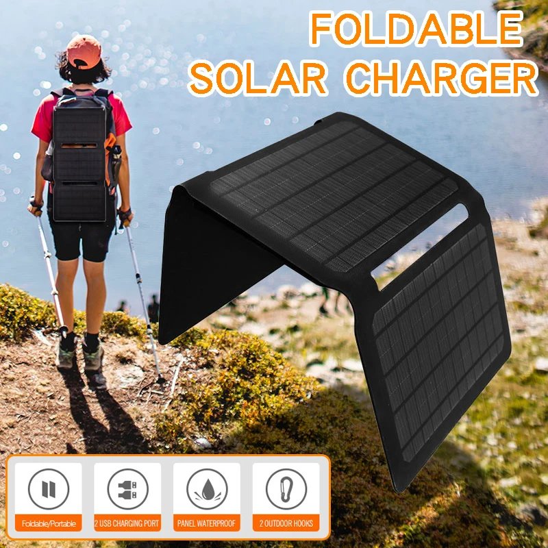 

fast charging foldable single cell solar panel solar portable charger 5V 2A solar battery charging panel 60W for travel