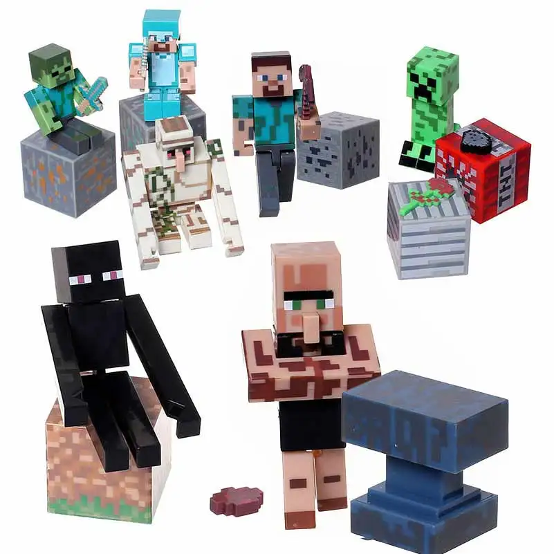 

Set My World Game Surrounding Assembling Building Block Minifigure Model Doll Hand-made Decoration Weapon Models Children Toys