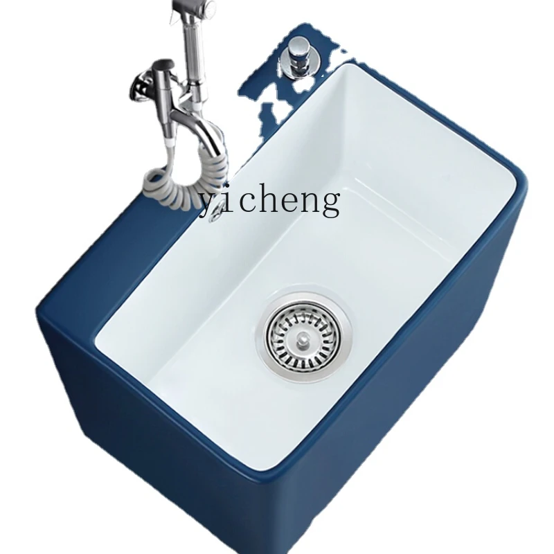 

XL Wash Mop Pool Household Integrated Mop Pool Ceramic Mop Pool Mop Sink