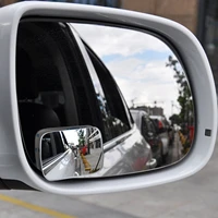 2pcs car mirror hd blind spot mirror adjustable auto rearview convex mirror 360 degree wide angle vehicle parking rimless mirror