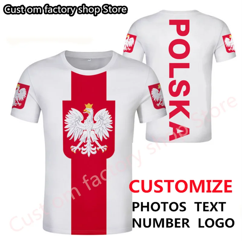 

POLAND t shirt diy free custom name number pol T-Shirt nation flag pl republic polska polish country college print photo clothes