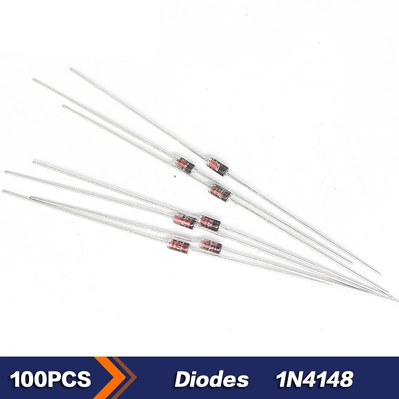 

100pcs/lot 1N4148 IN4148 Switching Diode DO-35 Diodes 0.15A 75V electronic components