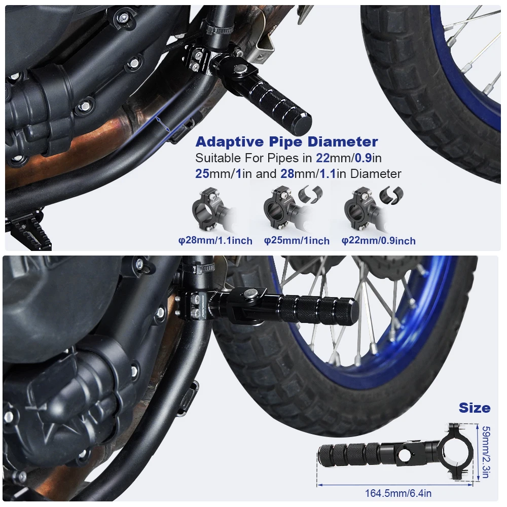 Для Aprilia Tuono Shiver Dorsoduro Caponord DUCATI MONSTER SCRAMBLER Multistrada XDiavel мотоциклетные подножки для