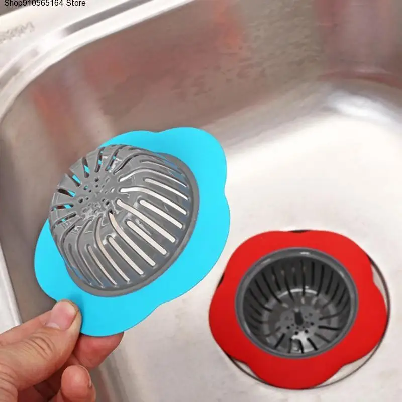 

Flower Shaped Silicone Sink Strainer Shower Sink Drains Cover Drain sink Filter Plastic Kitchen Sink Stopper bathtub Hair Filter