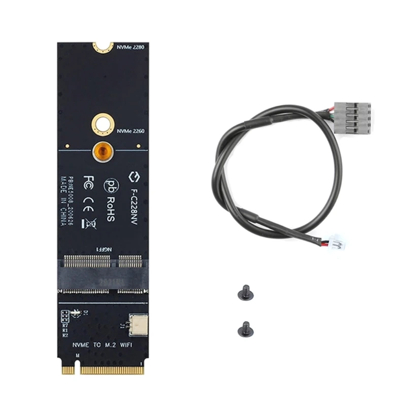 Адаптер M2Wireless Card to NVME для портативного компьютера M-Key A+E Key или E-Key Dropship