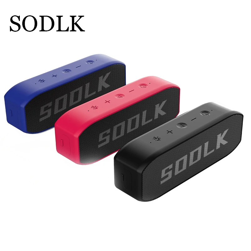 

Портативный динамик SODLK Trip с двойным драйвером, динамик с Bluetooth 5,0 и водонепроницаемостью IPX7, Bluetooth-динамик, беспроводная стереосистема для у...