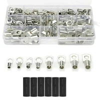 220pcs copper cable lug ring terminal kit with box sc4 sc25 tinned cable lug battery bare cable wire connector