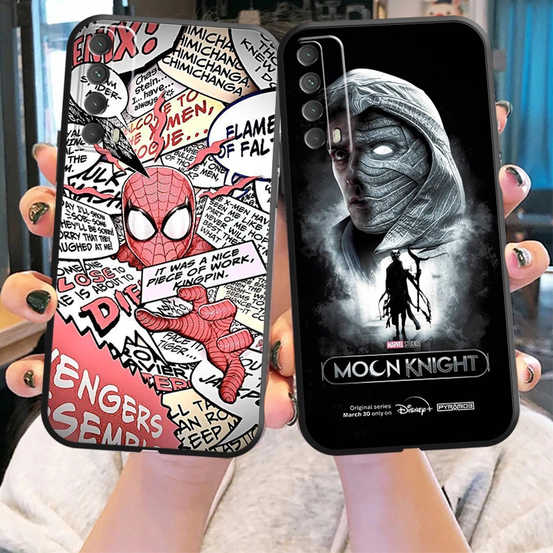 

Marvel Logo Moon Knight Phone Case For Huawei Honor 10 V10 10i 10 Lite 20 V20 20i 20 Lite 30S 30 Lite Pro Funda Carcasa Coque