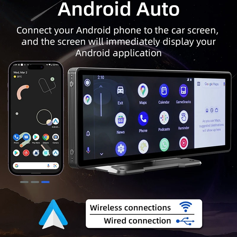 10 26-дюймовый автомобильный MP5-плеер с сенсорным экраном Carplay MP5 Портативная аудио-