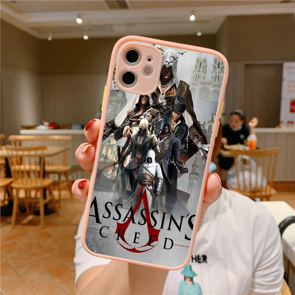 Чехол для телефона A-Assassins Game C-Creed iPhone 14 11 12 13 Mini Pro Max 8 7 Plus X XR XS MAX полупрозрачный