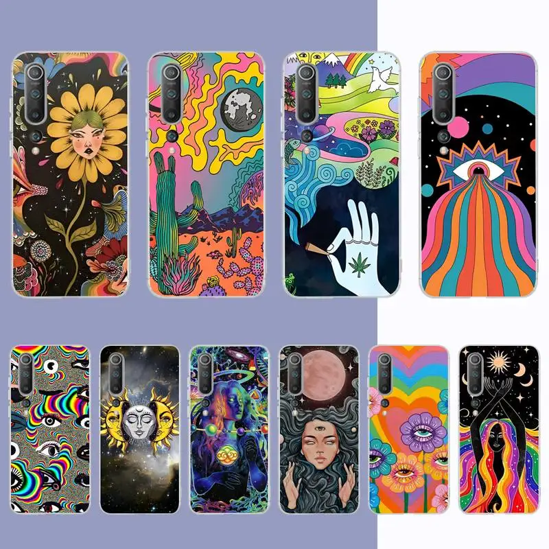 

MaiYaCa Indie Hippie Art Phone Case for Samsung S21 A10 for Redmi Note 7 9 for Huawei P30Pro Honor 8X 10i cover